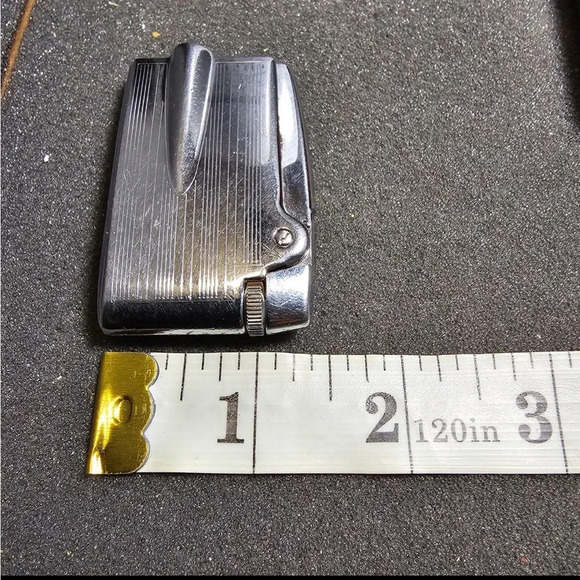 Vintage Ronson Premiere Silver Tone Gold Accent Adonis Varaflame Lighter In Case - Picture 9 of 9